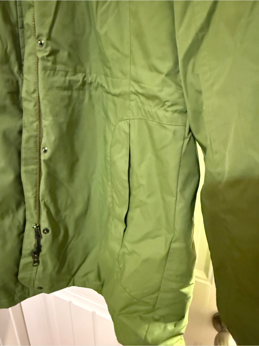 L.L. Bean Olive Green Hooded Insulated Parka - Picture 2 of 4